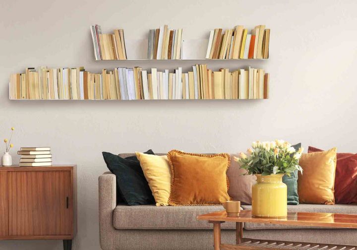 Buy Wall Bookshelf 45 X 15 Cm Set Of 4