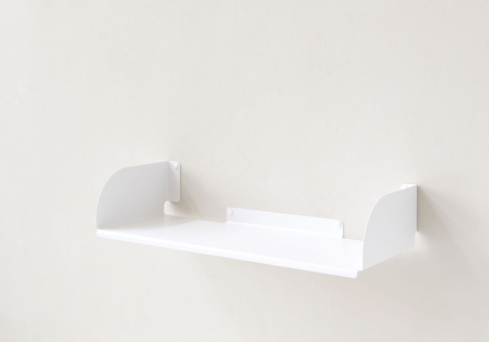 Mensola per libri 60 x 25 cm - Acciaio Bianco Mensole per libri - 2
