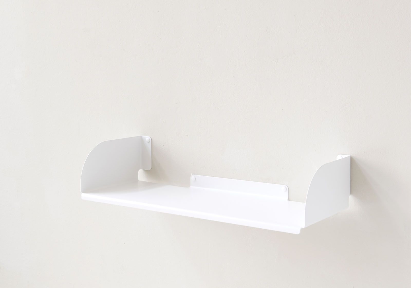 Wall bookshelf 23,62 inches long - White Steel Bookshelves - 2