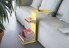 Rust colour Couch table - Paperbacks Side table - 5