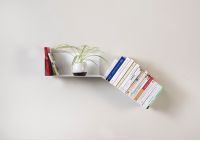 Design bookshelf - White Bookcase metal - L75 cm Max. Bookshelves - 6