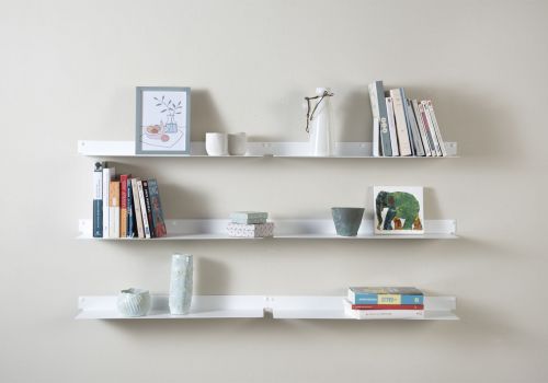 Floating shelves TEEline 23,62 inches long - Set of 6 Design Wall Shelves - 6