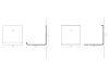 Boekenplank - Kleine onzichtbare boekenplank 12 x 12 cm - Wit - Set van 2 Wandplanken voor Boeken - 18