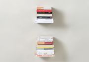 Bookshelf -  Small invisible bookshelf 4,7 x 4,7 inches - White - Set of 2 Small shelf - 12