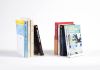 Bookend 12 x 12 cm - White - Set of 2 Design bookends - 1