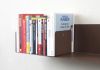 Bookshelf -  Small invisible bookshelf 4,7 x 4,7 inches - Rust color Small shelf - 13