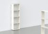 Witte design boekenkast 30 cm - metaal - 4 niveaus Boekenkast - 2
