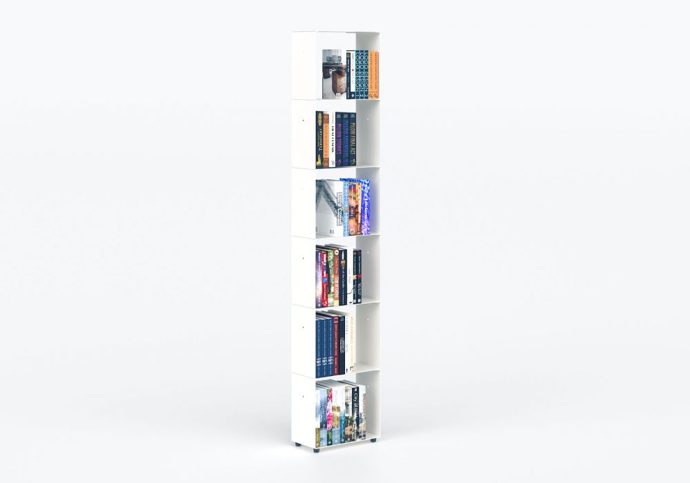 Estanterías librerías 30 cm - metal blanco - 6 niveles Librerías - 1