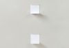 Mensola per libri - Piccola mensola invisibile 12 x 12 cm - Bianco - Set di 2 Piccola mensola - 16