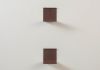 Bookshelf -  Small invisible bookshelf 4,7 x 4,7 inches - Rust color - Set of 2 Small shelf - 2