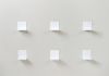 Étagère livres - Petite étagère invisible 12 x 12 cm - Blanc - Lot de 6 Petite étagère - 4