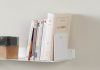 Design Wall Shelves in Steel - 2 Shelves and 2 Bookends Design Wall Shelves - 12