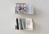 Étagère pour livre 30 x 15 cm - Lot de 2 Étagère livre - 12