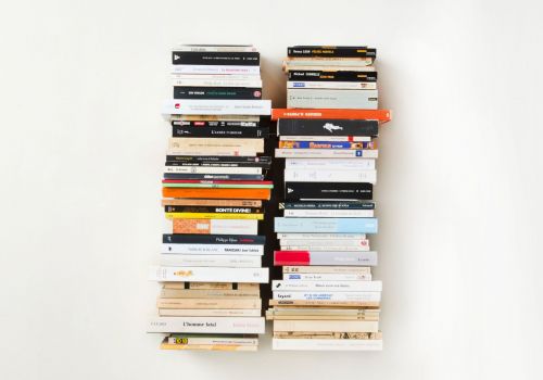 Wandplank voor boeken - Verticale wandbibliotheek 60 cm - Set van 2 Boekenplank - 1