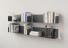 Mensole per libri Grigia "US" - Set di 4 - Acciaio Mensole per libri - 2