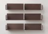 Floating shelves rust colour - 45 x 15 cm - Set of 6 Rust color shelves - 1