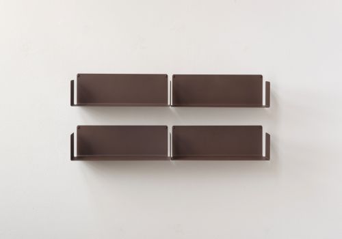 Wall bookshelf rust color - 17.71 inches - Set of 4 Rust color shelves - 2