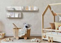 Mensola modulare - 45 x 15 cm - Set di 2 - Bianco - Acciaio Mensole modulari - 2