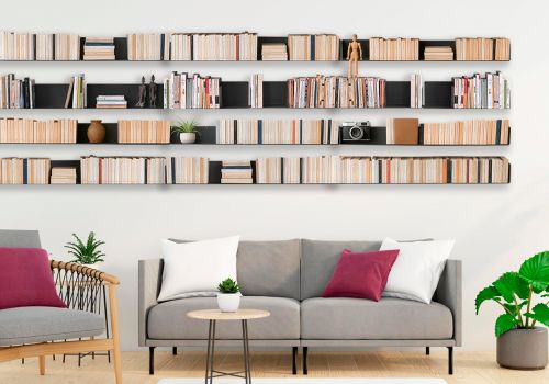 Grijs Wandplank - 60 x 15 cm - Set van 24 - Staal Grijze Wandplanken - 2