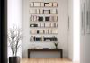 Grijs Wandplank  - 45 x 15 cm - Set van 12 Wandplanken voor Boeken - 1