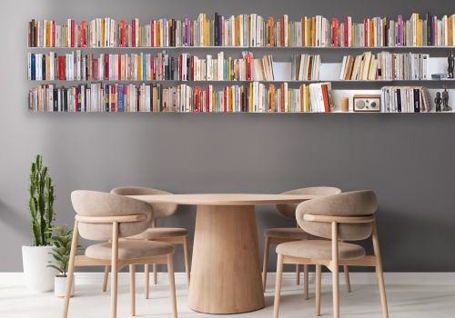 Mensola per libri - Libreria 45 x 15 cm - Set di 18 - Blanco in metallo Mensole per libri - 1