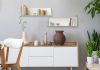 Estante de pared - 45 x 15 cm - Juego de 2 Estantes de pared - 1