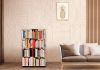 Libreria design 60 cm - metallo bianco - 4 livelli Libreria design - 2