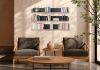 Bookcase FIVE Gray - 5 shelves Wall bookcase - 6