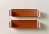 Wall Bookshelf 60 × 15 cm - Copper Terracotta - Set of 2 - Steel Bookshelves - 3