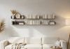 Roestkleurige Wandplank voor boeken - 60 x 15 cm Boekenplank - 7