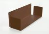 Wall bookshelf rust color - 60 x 15 cm - Set of 4 Bookshelves - 6