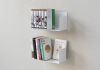 Bücherregale - 30 x 15 cm - Satz von 2 - Stahl Bücherregal - 13