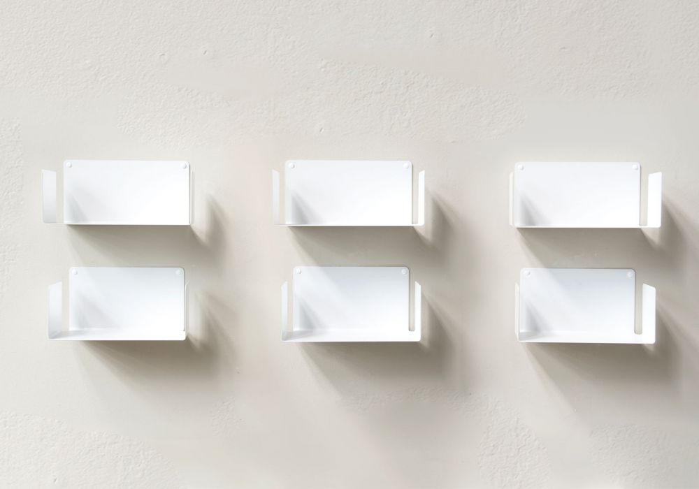 Bücherregale - 30 x 15 cm - Satz von 6 - Stahl Bücherregal - 2