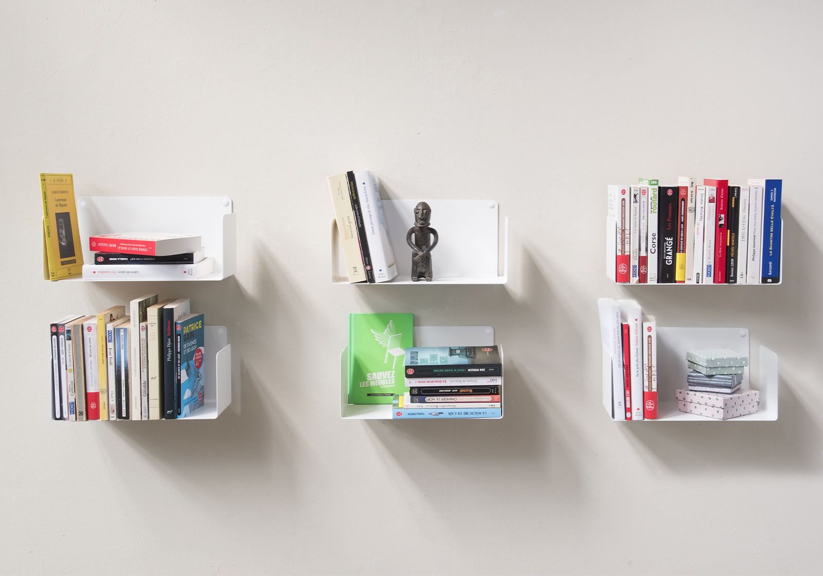 Estantes para libros 30 x 15 cm - Juego de 6 Estantes para libros - 1