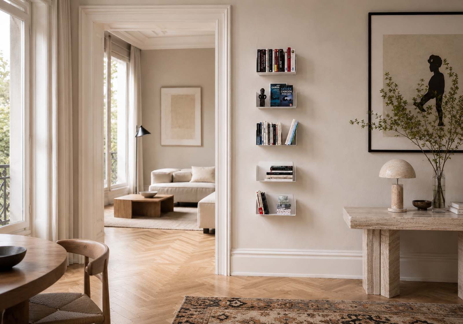 Bücherregale - 30 x 15 cm - Satz von 6 - Stahl Bücherregal - 2