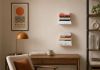 Small white shelf - invisible - 4,7 x 4,7 inches - Set of 2 White floating shelf - 2