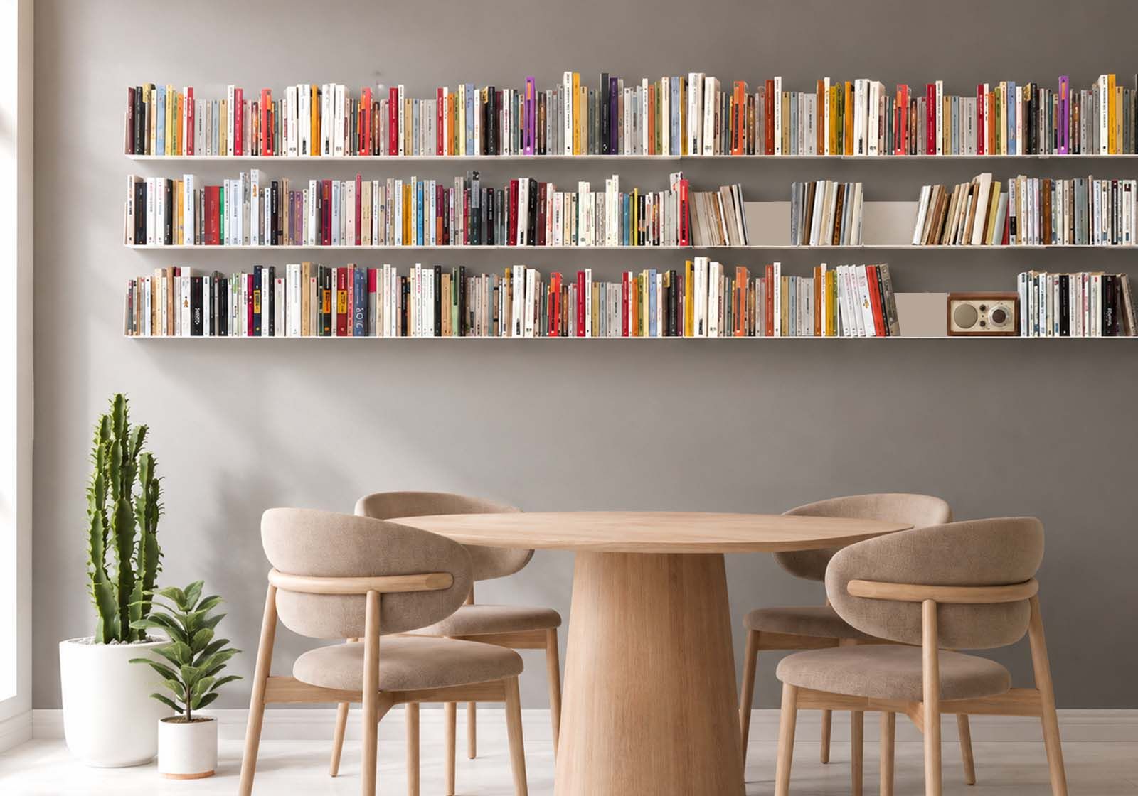 Estantes para libros - Librería de metal 45 cm - Juego de 18 - Blanco Estantes para libros - 1