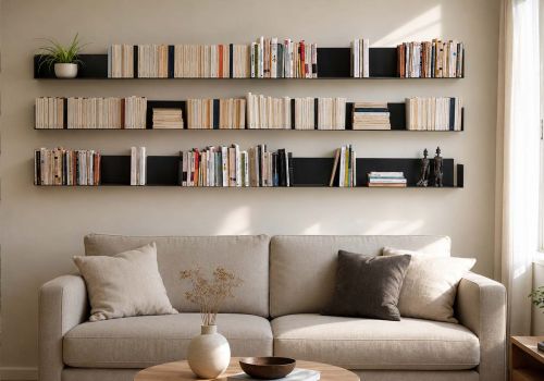 Bookcase Gray - 60 cm - Set...