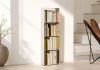 Narrow Bookcase 30 cm - white metal - 4 levels Bookcases - 1