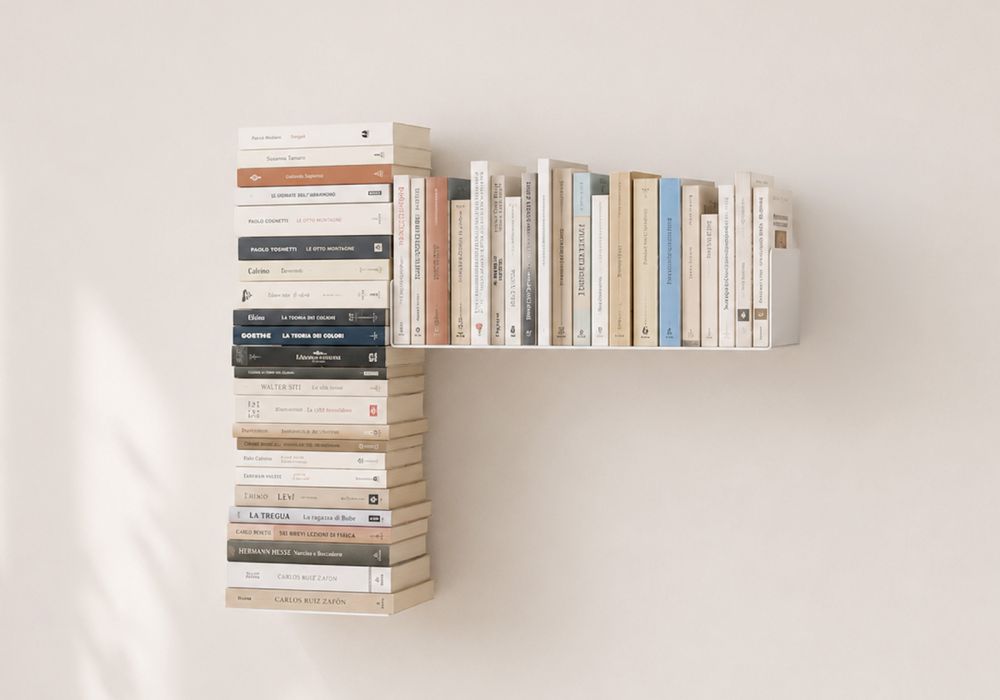 Estante asimétrico para libros "T" DERECHO Estanterías librerías - 1