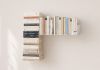 Asymmetrical bookshelf "T" RIGHT Wall bookcase - 1