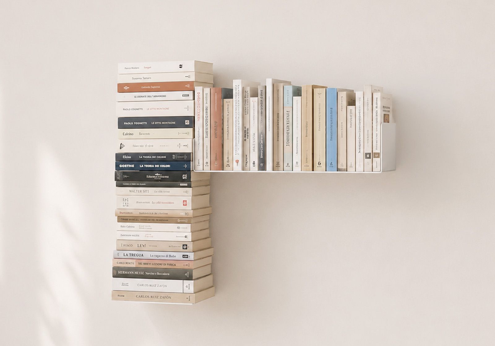 Wandplank voor boeken - Rechter wandbibliotheek Wandplanken voor Boeken - 1