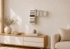 Asymmetrical bookshelf "T" RIGHT Wall bookcase - 3