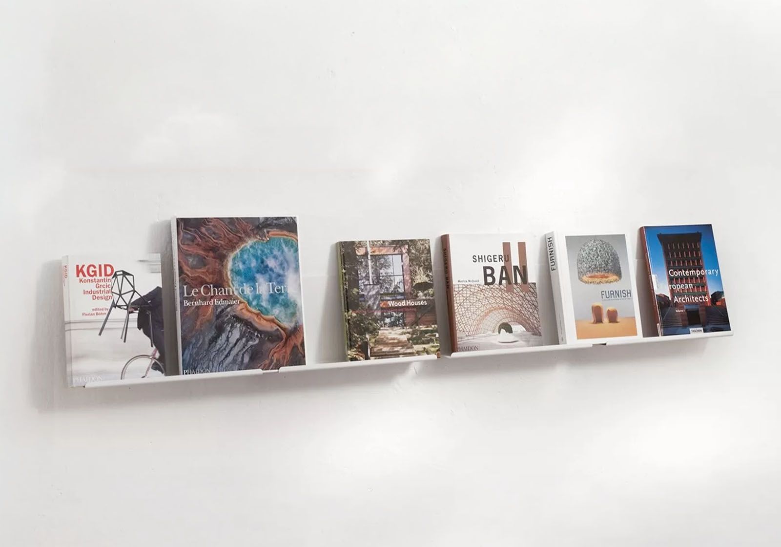 Wandplank voor fotolijsten - Set van 4 - 45 x 10 cm Boekenplank - 1