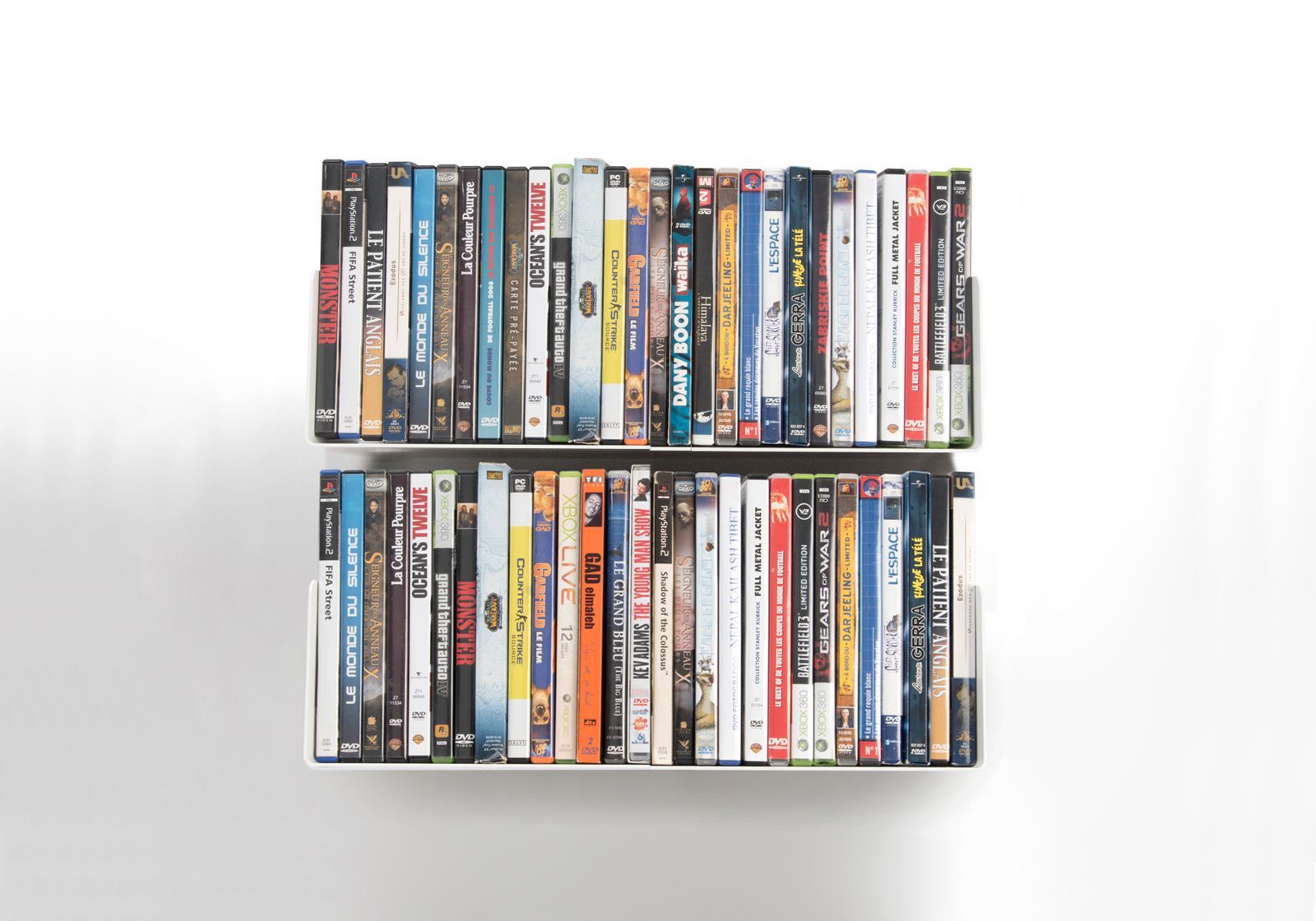 Set of 6 USDVD - DVD shelves