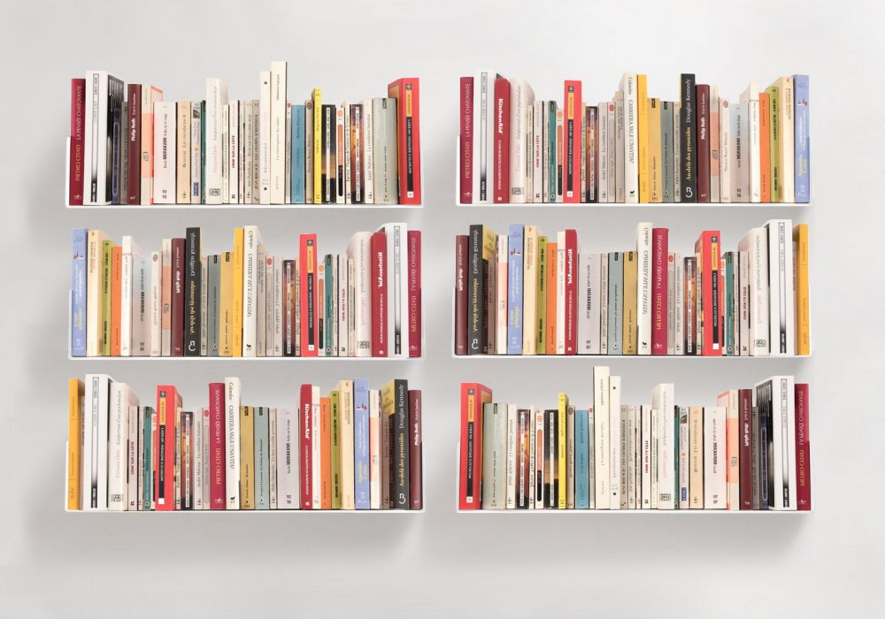 Wall Bookshelf 60 X 15 Cm Set Of 6, 3 Shelf Bookcase 15 Deep