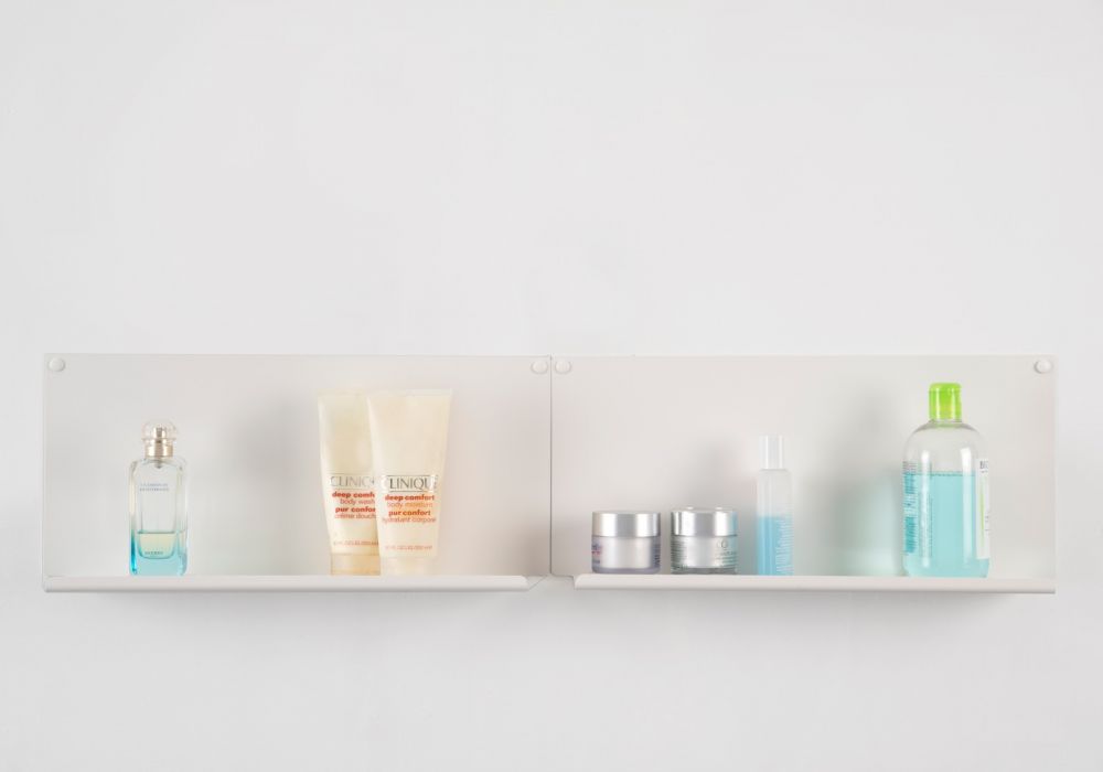 Juego de 2 estantes de pared para cuarto de baño "LE"