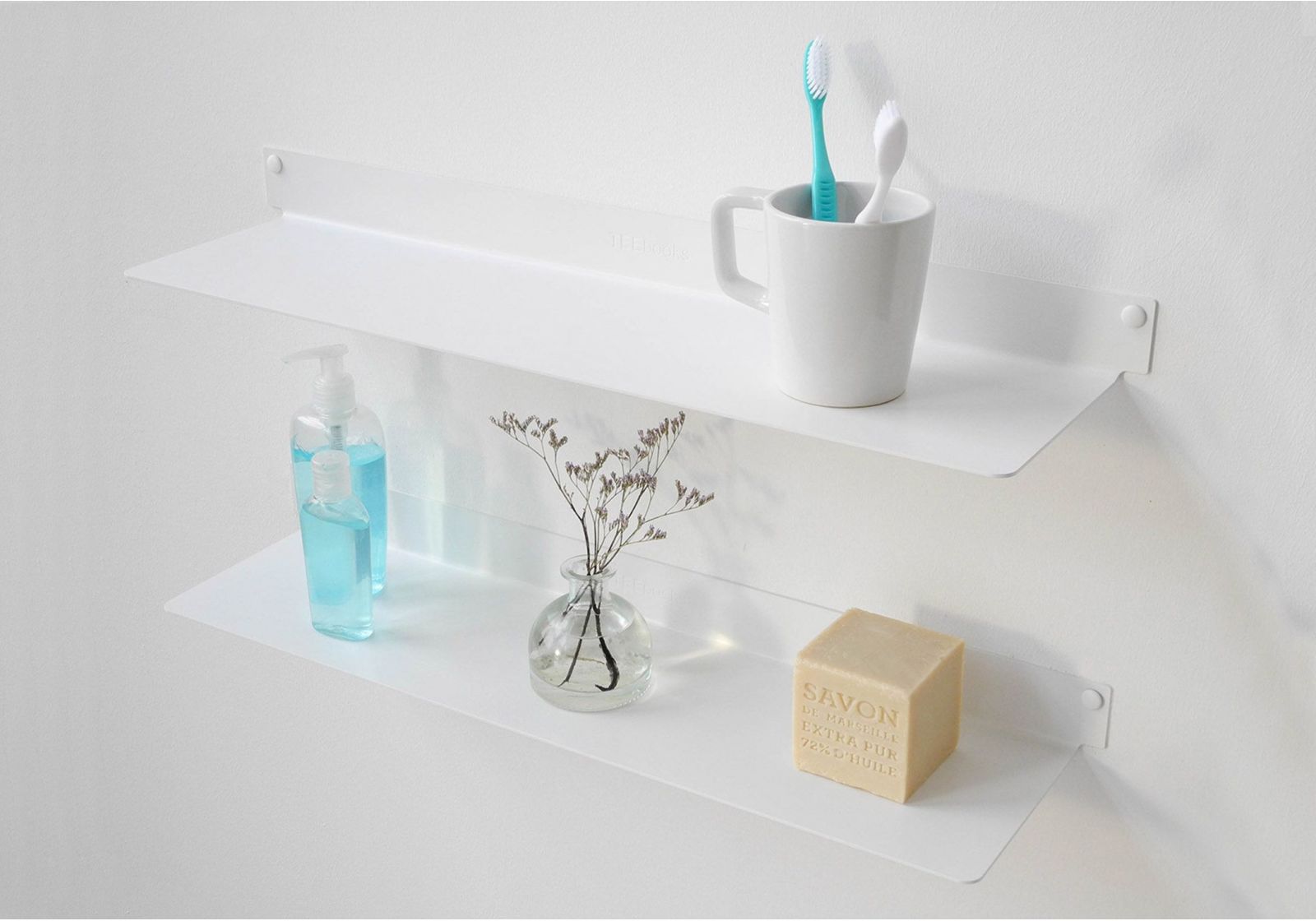 Bathroom floating shelf Set of 2 TEEbooks