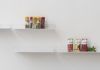 Floating shelves for kitchen TEEline 6015 - Set of 4