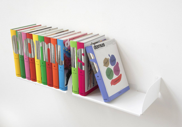 Étagère pour livres - 45 x 25 cm - Blanc - Lot de 2